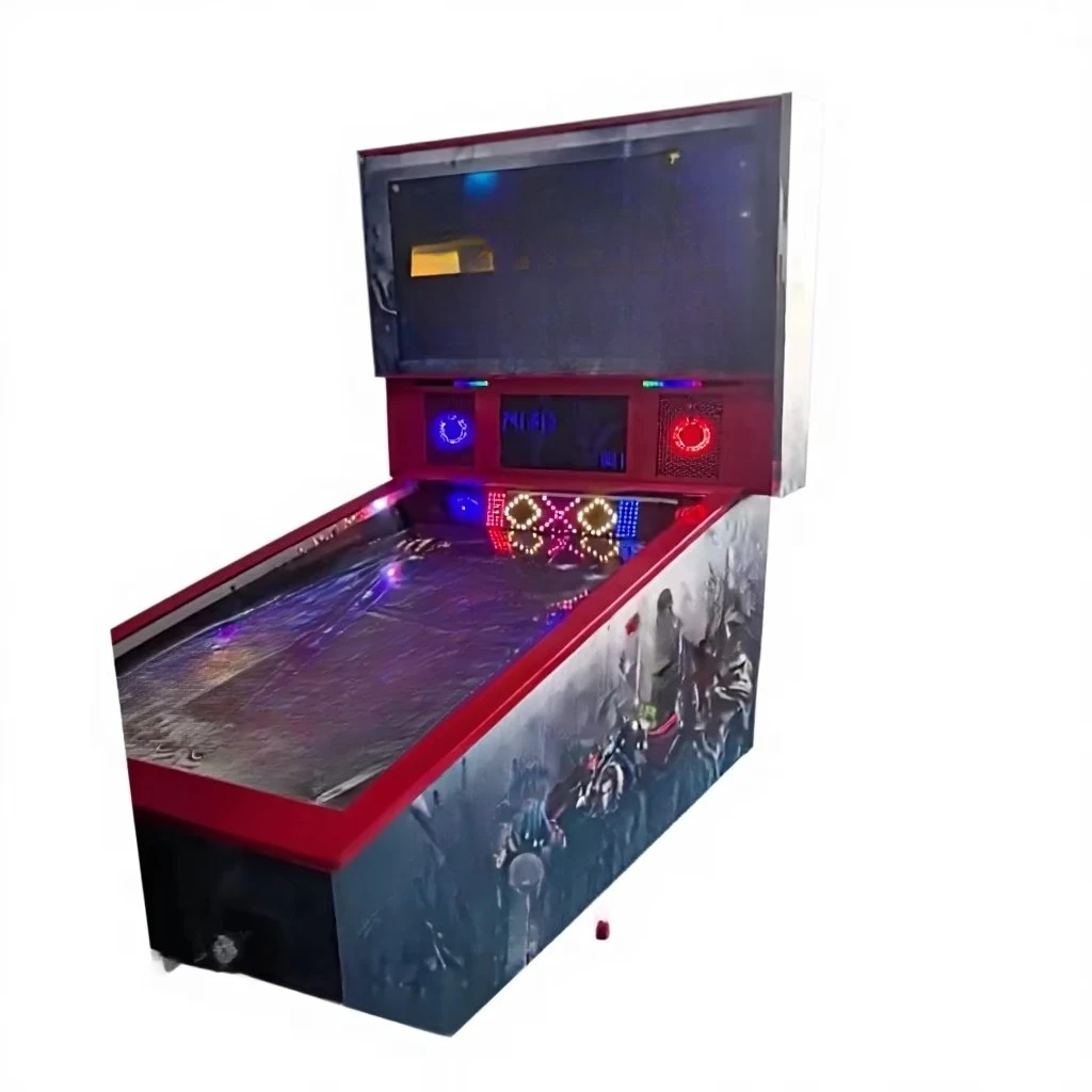 Pinball Machine, Compact Vertical Pull Rod Bead Dispenser for Daycare Center Home Living Room Kids' Arcade Coin Operated