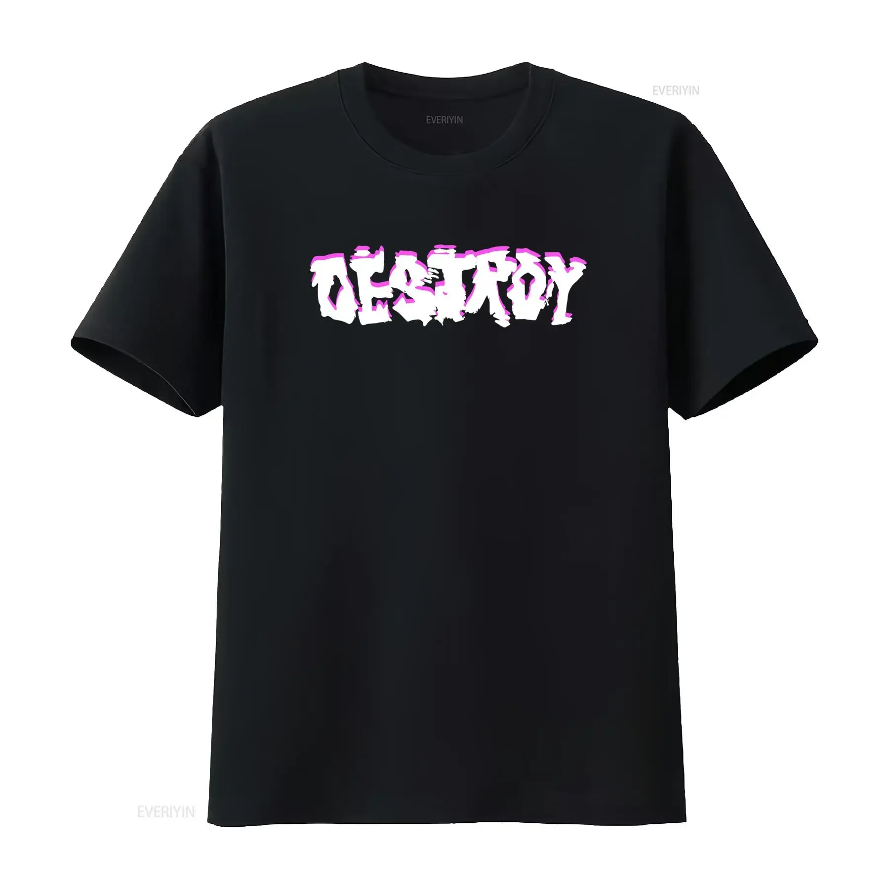 Destroy Punk T Shirt Seditionaries 1977 London 5 Colorways Print Streetwear Fashion vintage Washed Top For Everyday Wear