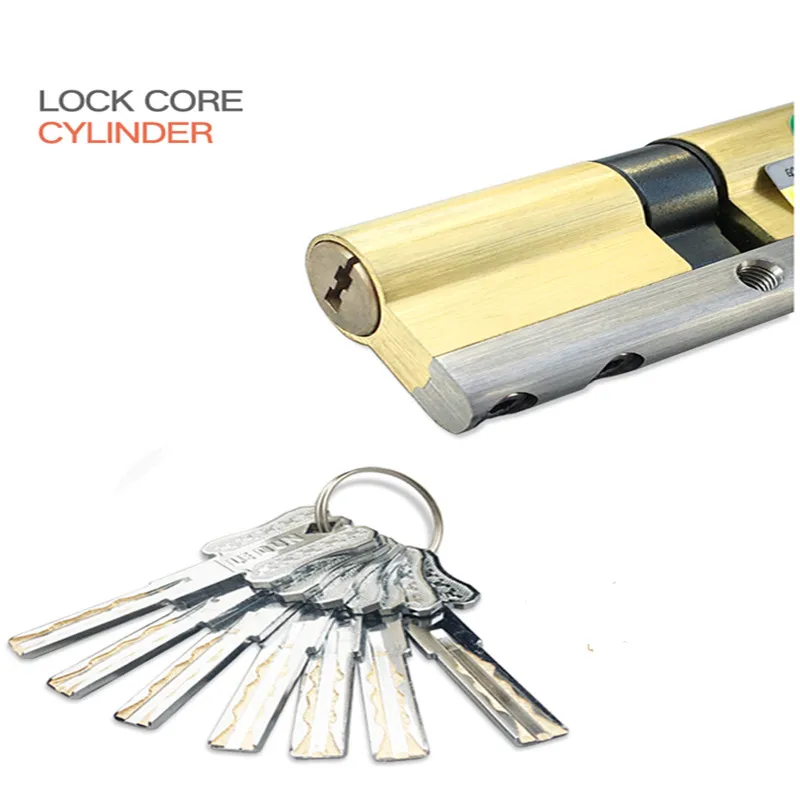 

Door Cylinder Biased Lock 100mm 105mm 110MM 120MM 130MM 140MM Anti-Theft Entrance Brass Door Lock