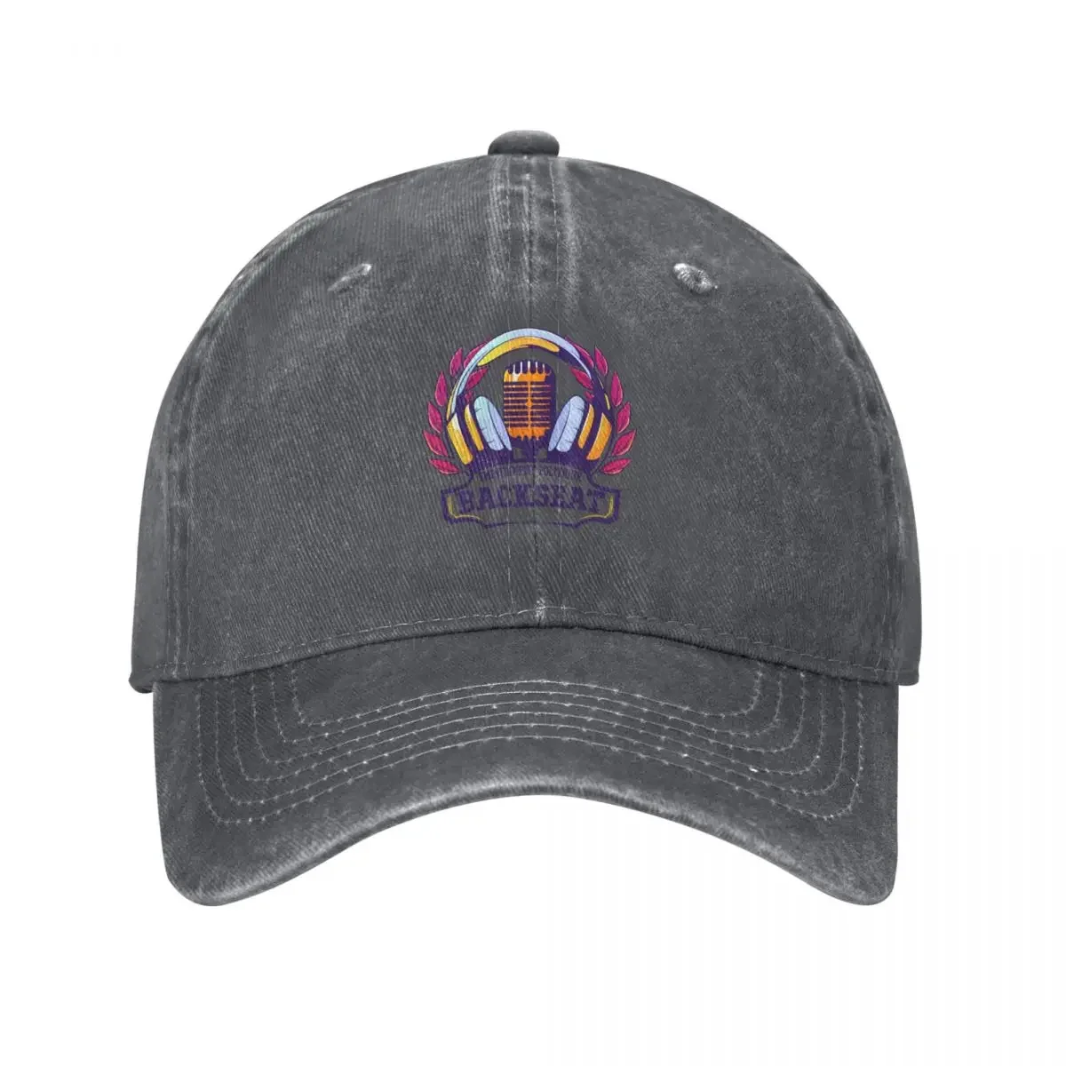 Backseat university - large logo Baseball Cap Trucker Cap beach hat Women's Beach Visor Men's