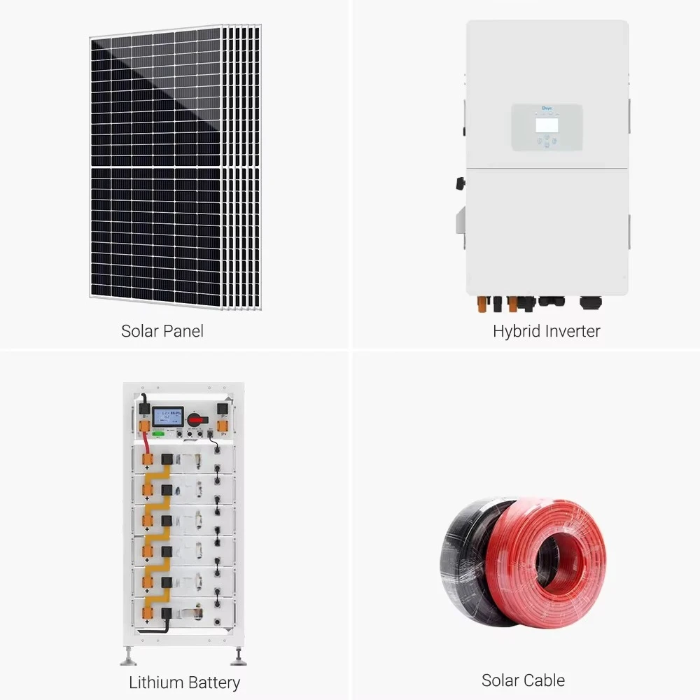 Deye Hybrid Solar Energy Storage System 25/50kW Full Set High Voltage LiFePO4 Air Cooling 380V Industrial PV System
