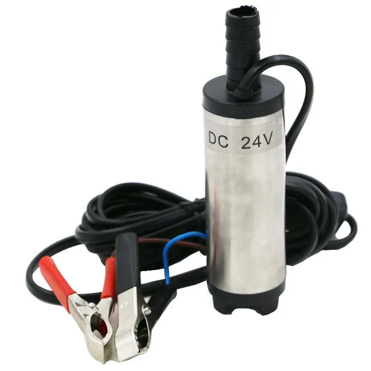 Pompe à eau électrique Diesel 12V 24V, pour le pompage d'huile Diesel et d'eau, Submersible, 12/30 L/min, pompe de transfert de carburant