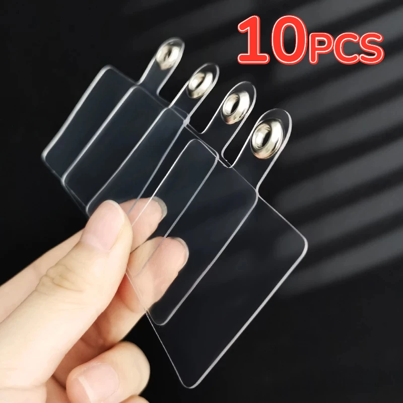 10-1PCS Transparent Flexible Phone Lanyard Cads Mobile Phone Universal Tether Tabs Clear Hanging Strap Patches Cord Clip