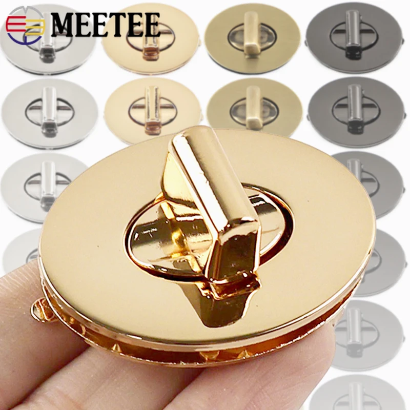 

3/5Pcs Metal Oval Clasp Bag Lock Buckles Purse Turn Twist Locks Decoration Buckle Closure Handbags DIY Leather Craft Accessories