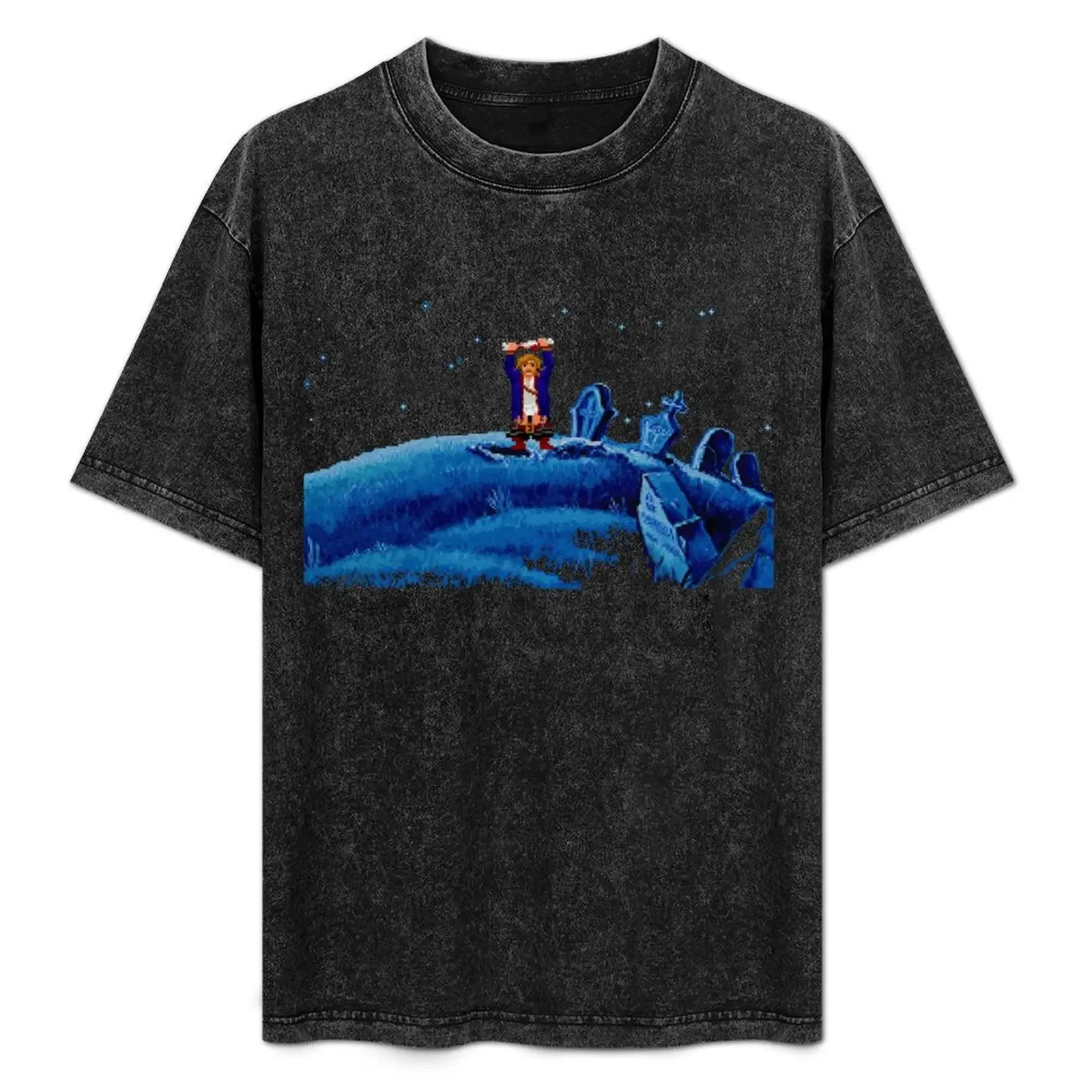 

Guybrush went bone hunting! T-Shirt cotton man t-shirts vintage t shirts fashion shirts compression shirt men