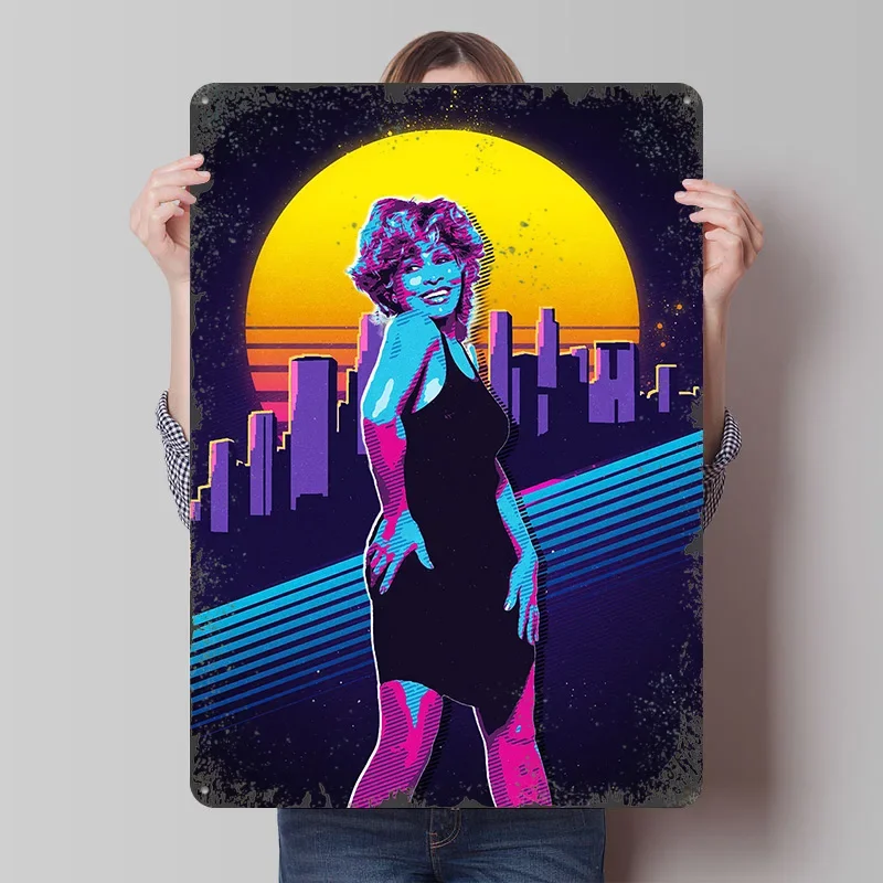 Tina Turner Retro Metal Poster Customized Wall Art Retro Vintage Tinplate Signs for Room Ornaments Decoration Garage Decorations