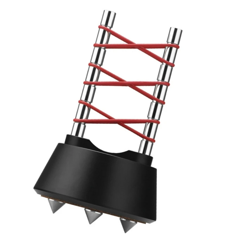 Cable Support Holder Base with Designing Vibration Absorbing for Equipment and Power Lines Silver/Black Drop Shipping