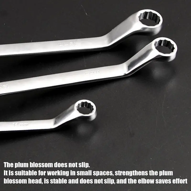 

Combination Ratchet Wrench Sets 10 Pieces Box Double Box End Wrench Tool Rustproof Chrome Vanadium Steel Mechanic Tools