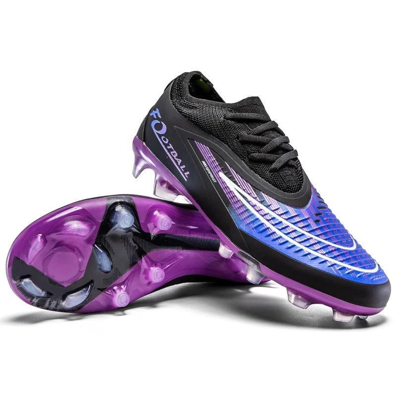 

H08-1 Pro Mens Soccer Shoes Training Non-Slip Turf Soccer Cleats TF/FG Football Sneakers Chuteira Campo for Man 35-45