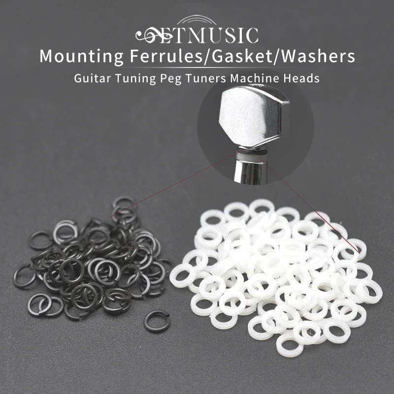 

60/120Sets Mounting Ferrules/Gasket/Washers for Guitar Tuning Peg Tuners Machine Heads Replacement