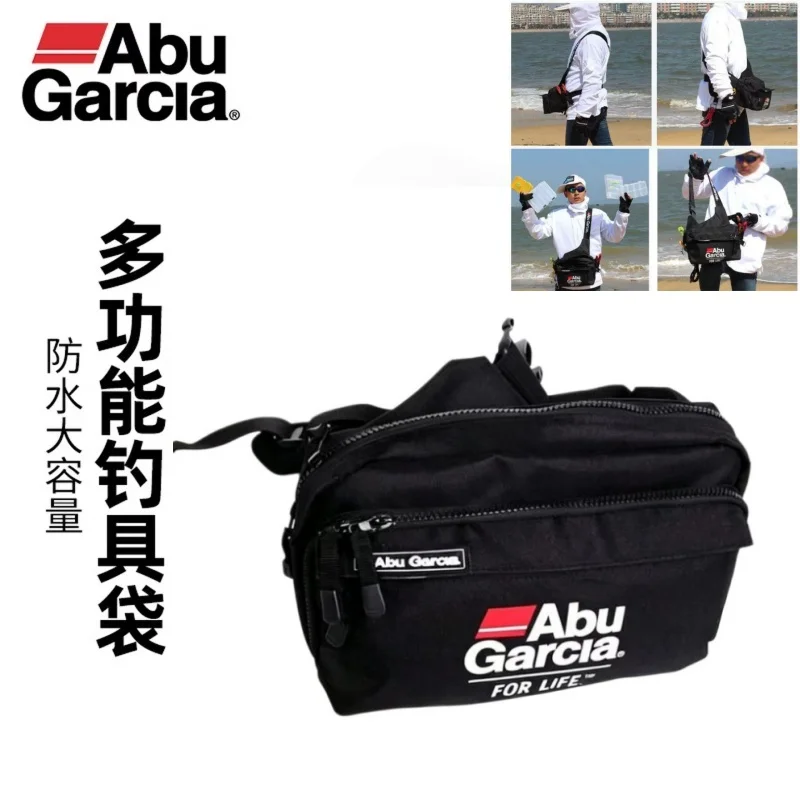 ABU GARCIA Fishing Bag Multifunctional Messenger Waist Bag Waterproof Fishing Lure Reel Line Tackle Storage Bag