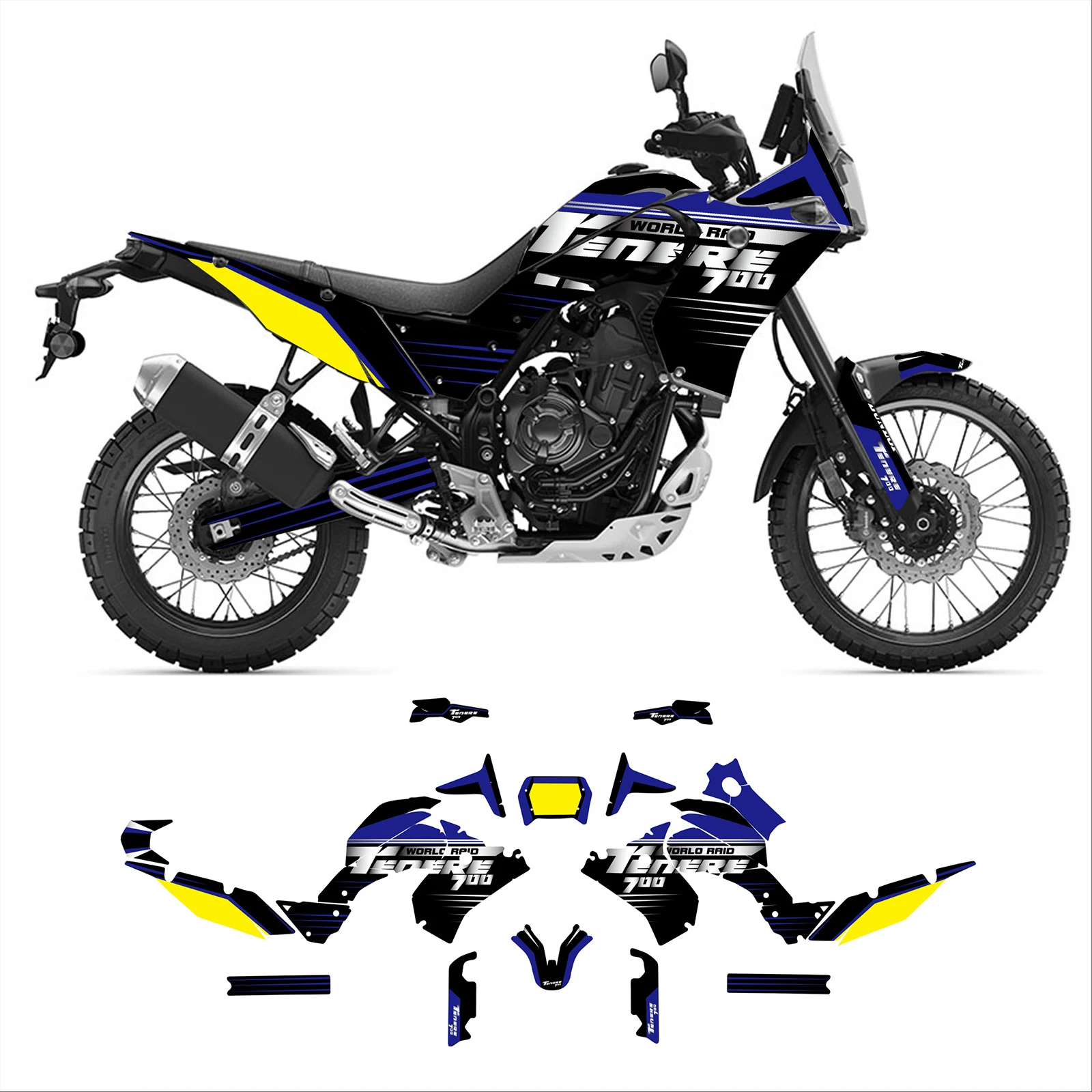 For Yamaha Tenere 700 Stickers Motorcycle Vinyl Bodywork Decal Decals Graphics for Yamaha Tenere 700 T700 XTZ700 2019-2023
