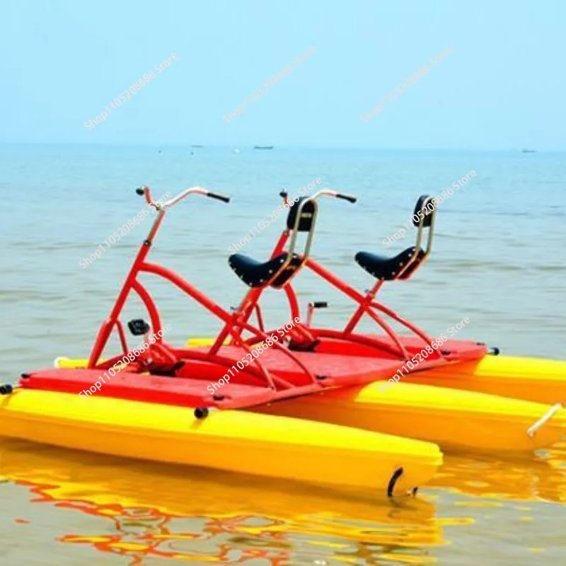 Double banana pedal boat, outdoor water play, bicycle pedal boat 1pcs