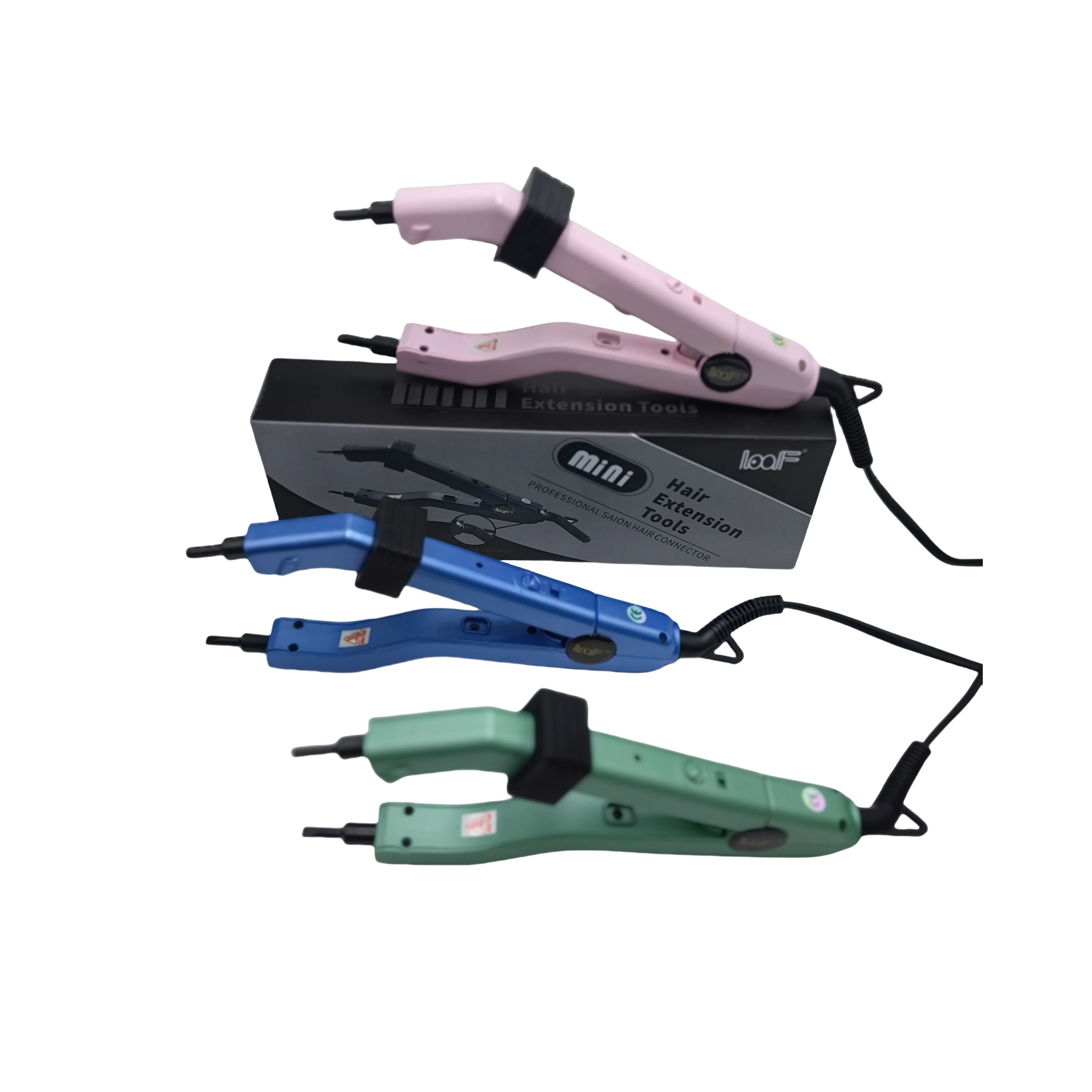 Mini herramienta de unión de queratina de fusión de punta oblicua de hierro para extensión de cabello con calefacción inteligente 609A para peinado profesional