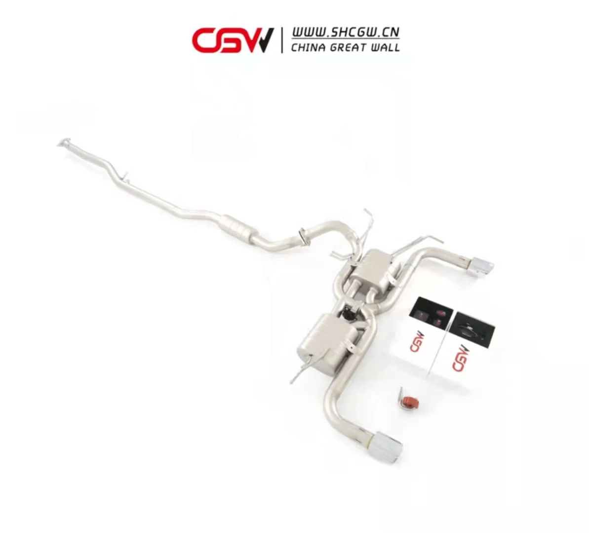 CGW New Produce Performance Stainless Steel Muffler Cutout Cat-back for Lancer Ex Valvetronic Exhaust - view 3
