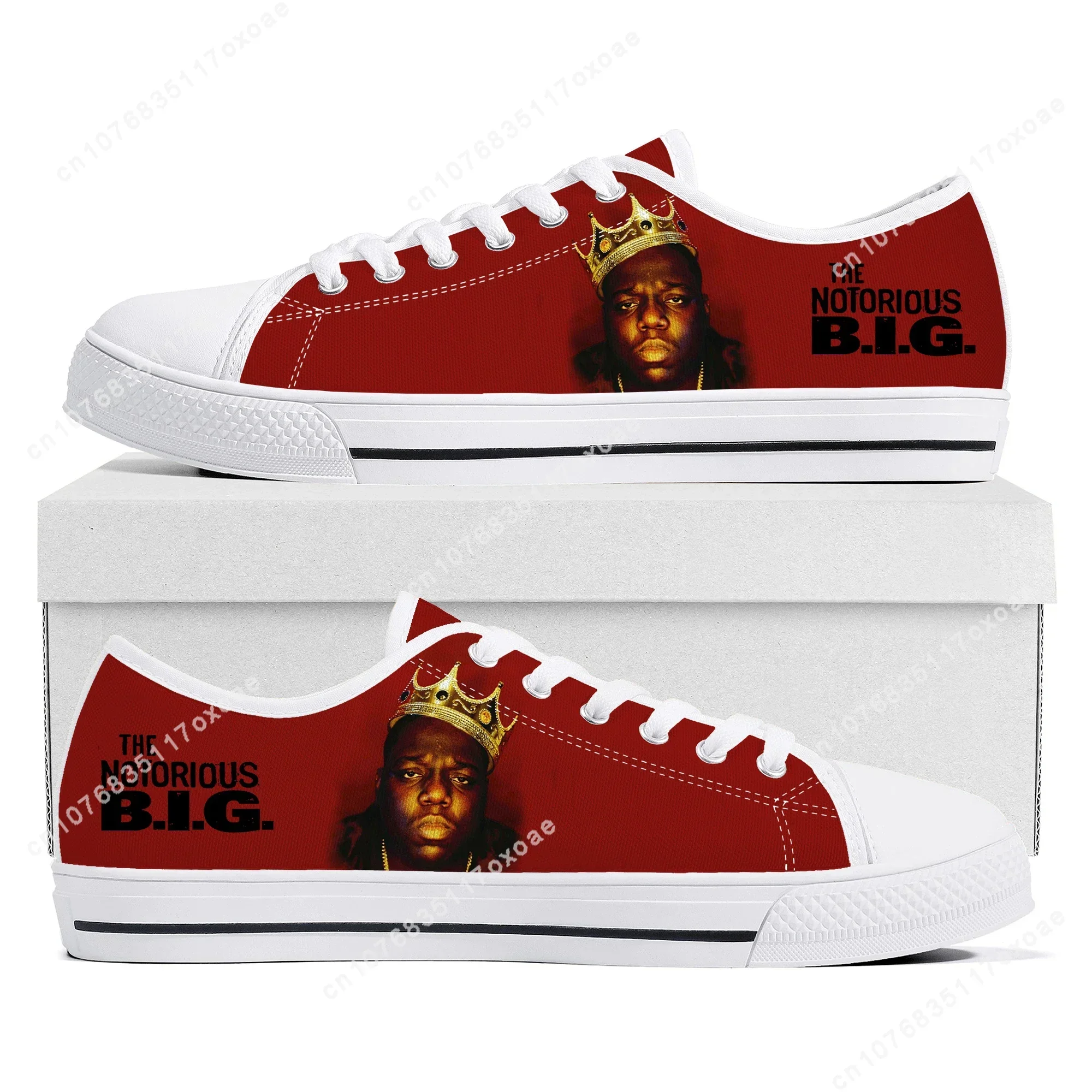 The Notorious Big Low Top Sneakers Mens Women High Quality Biggie Smalls Canvas Sneaker couple Casual Shoes Custom Shoe