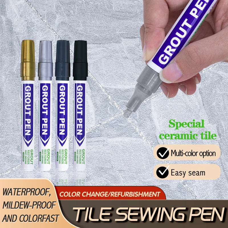 Guangna Waterproof Tile Ceramic Coating Pen Beauty Repair Pen Floor Gap Bathroom Porcelain Filling Mouldproof Cleaner Agent 1PC