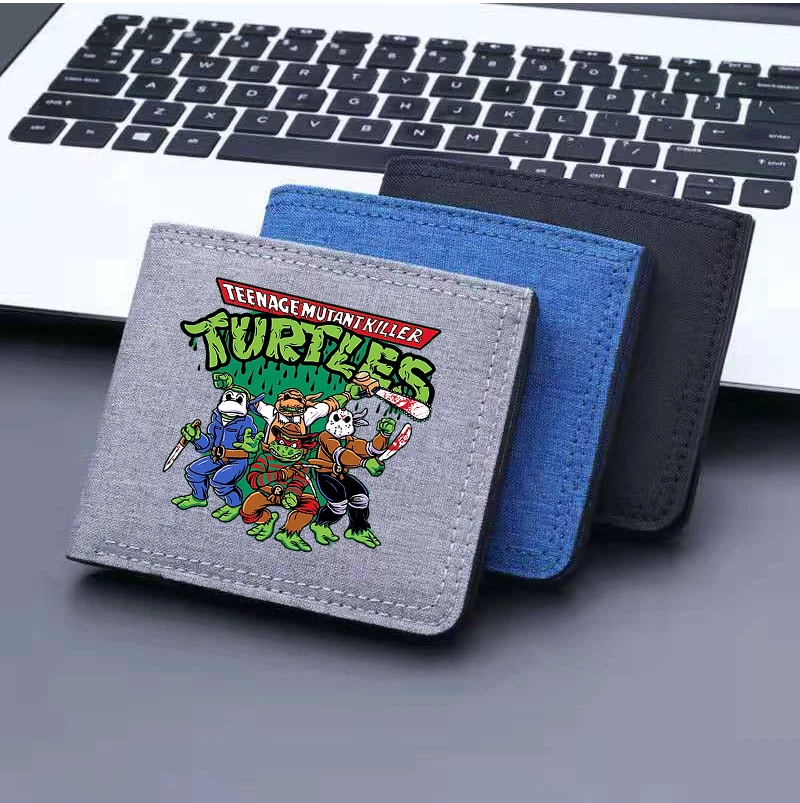 

Teenage Mutant Ninja Turtles Wallets Anime Figure Men Card Cases Money Clips Ultra-thin Fashion Lightweight Wallet Birthday Gift
