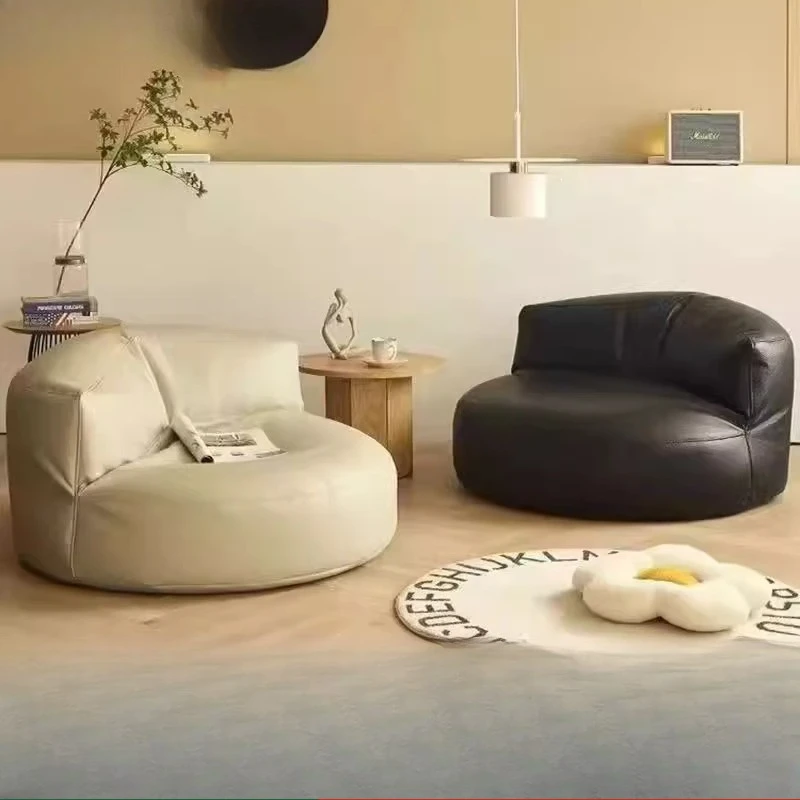 Lazy sofa bean bag Internet celebrity half moon sofa small apartment single futon bedroom casual tatami balcony seat pier