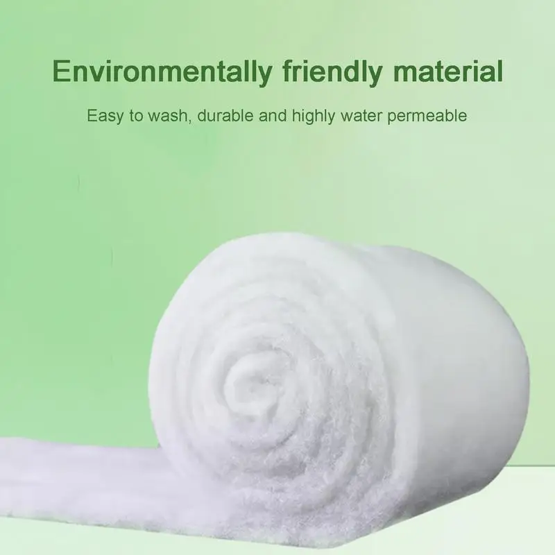 Aquarium Filter Sponge Purification Filter Pad Filter Material Media Cotton Cleaning Pad High Density for Aquarium Tanks Perlon