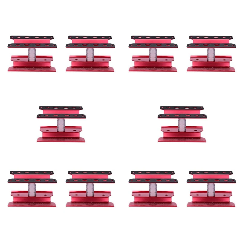 

10X Metal RC Car Workstation Work Stand Repair 360 Degree Rotation For 1/8 1/10 1/12 1/16 Scale Models,Red
