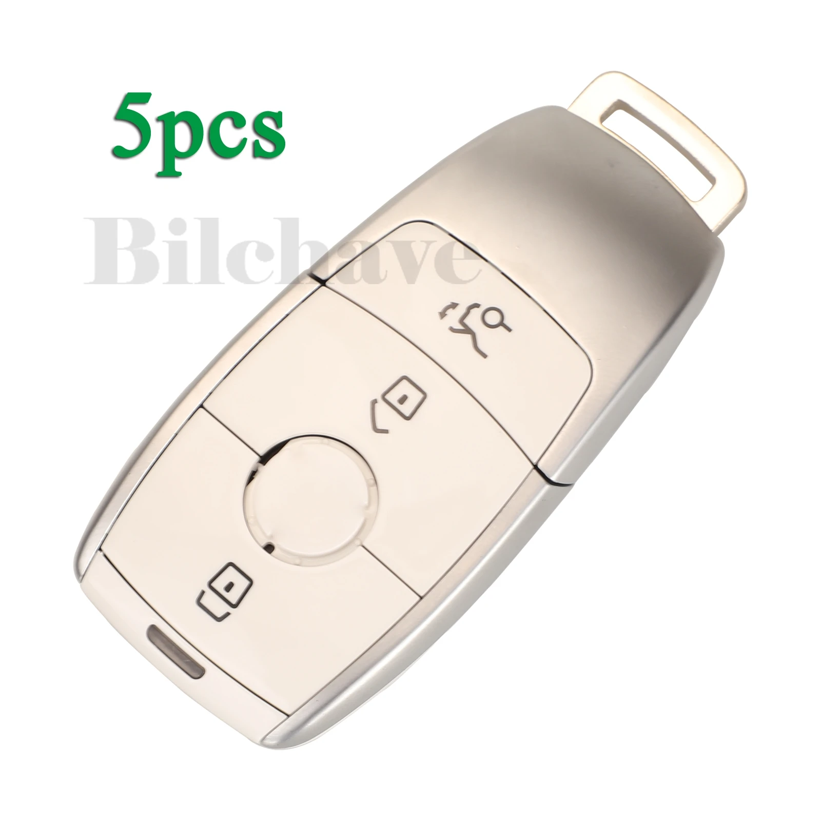 

jingyuqin 5pcs For Mercedes Benz AMG C200L E300L S320 S350 S350L S450l S500l GLC Fob Remote Car Key Case Shell 3Buttons White