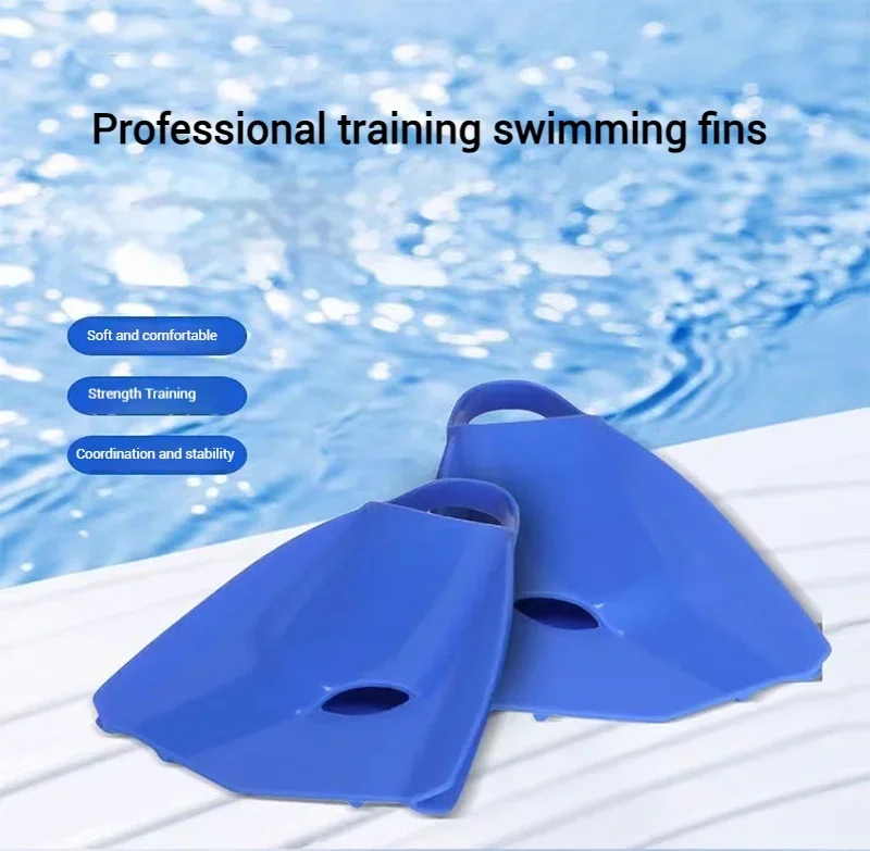 Popular New Short Adjustable Silicone Swim Fin for Adults Durable and Versatile Scuba Diving Dive Training Flippers Fins