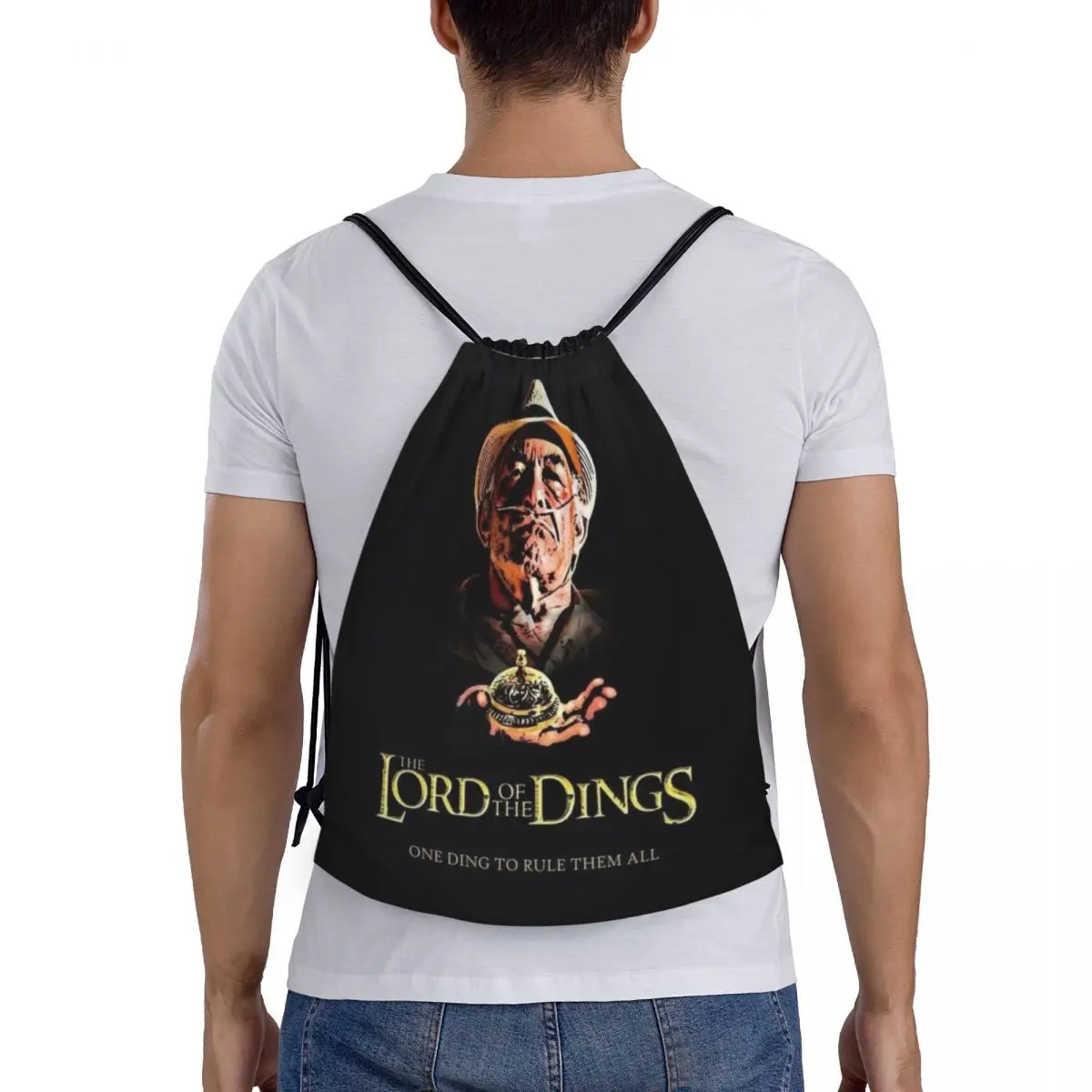 Lord Of The Dings Drawstring Bag Women Portable Gym Sports Sackpack TV Show Heisenberg Breaking Bad Shopping Storage Backpacks