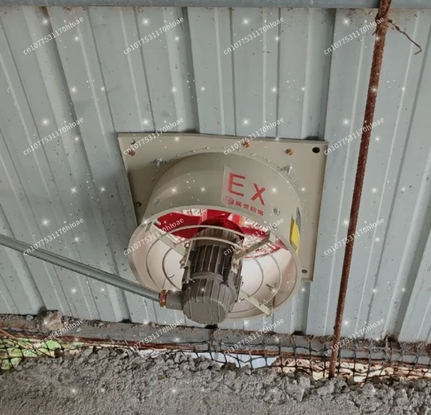 Explosion-proof axial flow fan Fire smoke exhaust ventilation Industrial 220v /380V powerful fan Square wall exhaust fan