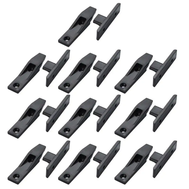 10Pcs Kitchen Cabinet Panel Plinth Fasteners Furniture Board Connector Hook On Push in Plinth Fasteners Easy to Install