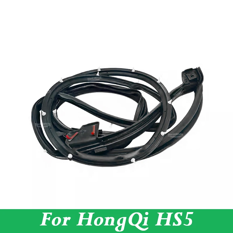 Door Seals For HongQi HS5 2023-2024 Sound Insulation Door Sealant Strip 6107115DD01 6207115DD01 6107120DD01 6207120DD01
