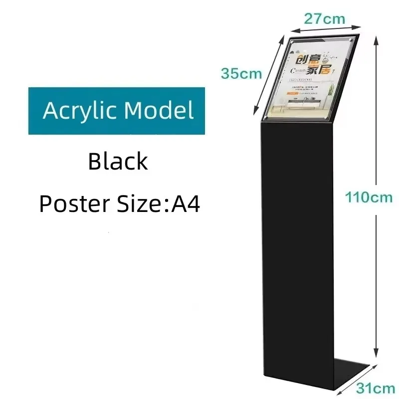 Black and white colored metal display stands with acrylic stands for automotive 4S stores and shopping malls
