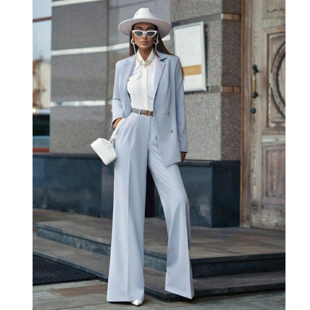 

New Summer Solid Color Women's Suit Two-piece Simple Casual Suit Suit Pants Sets for Women 2 Pieces Women's Clothing Trend 2024