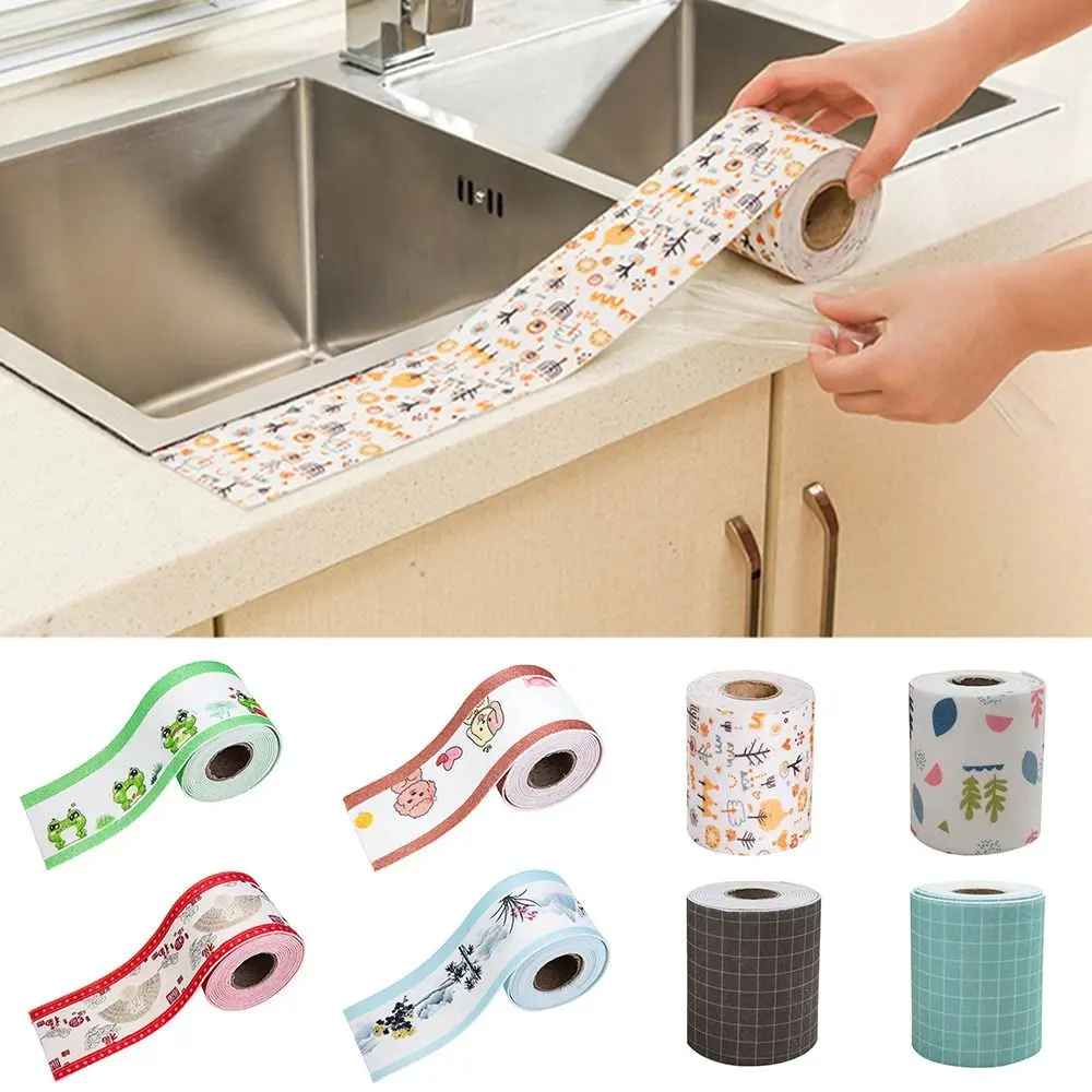 

Нетканая лента для раковины, мультяшная самоклеящаяся лента для унитаза, водонепроницаемая влагопоглощающая наклейка на окно, водопоглощающая