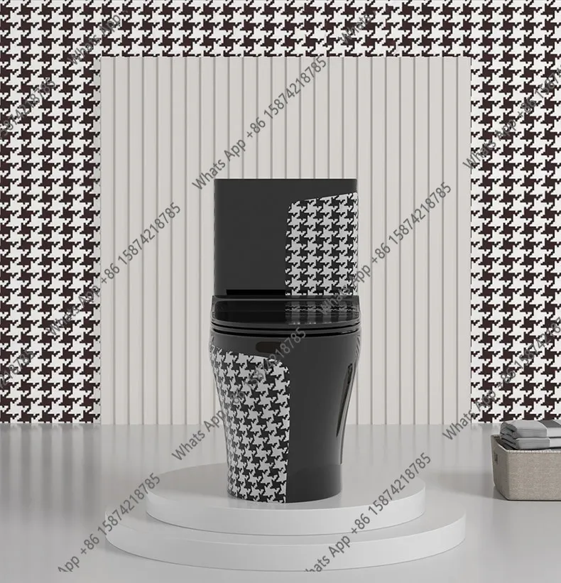 XvBlack Qiandongge Bathroom Household Toilet Siphon Pump Color Ceramic Deodorant Seat Toilet Toilet