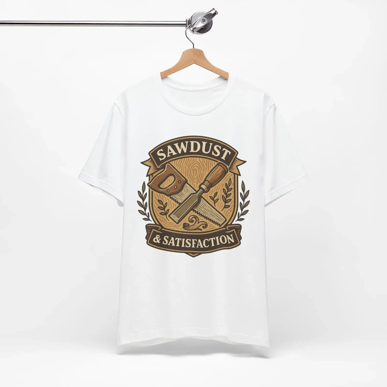 Woodworker T Shirt Sawdust Satisfaction 7 Colors vintage Washed Top For Everyday Wear Soft fashion Breathable Stylish Casual