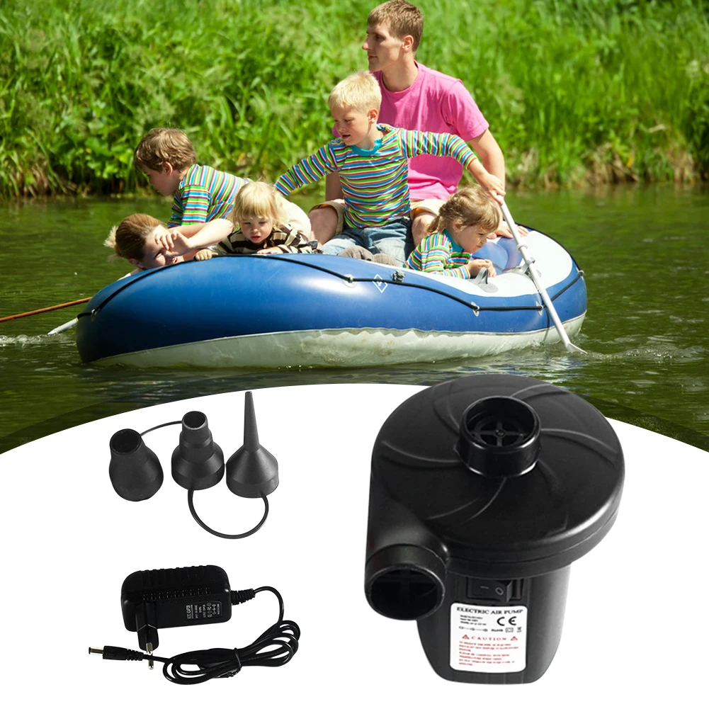 2 In 1 Air Compressor Pump Quick-Fill Air Extraction Pump 220V with Nozzles Lightweight Multipurpose for Mattress Swimming Pool - view 3