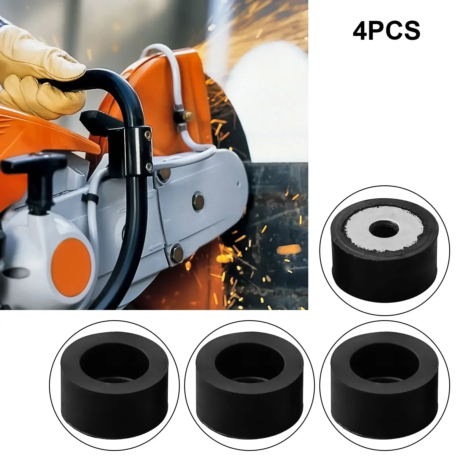 4pcs Rubber Buffer High-Quality 4pcs Rubber Buffers For Stihl TS410 TS420 TS510 Cut-Off Saws Power Tools Replacement Accessories