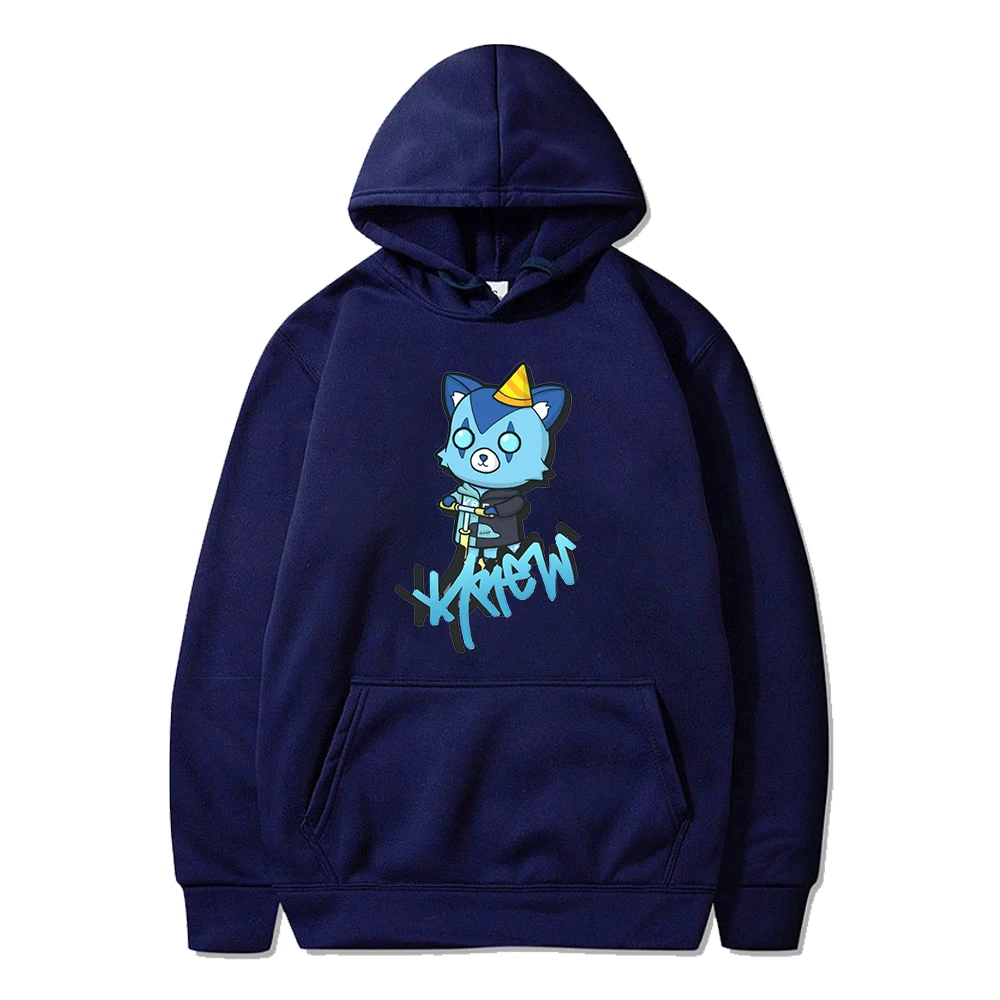 ItsFunneh Krew District Merch Hoodie Long Sleeve Streetwear Women Men Hooded Sweatshirt Harajuku Funny Clothes