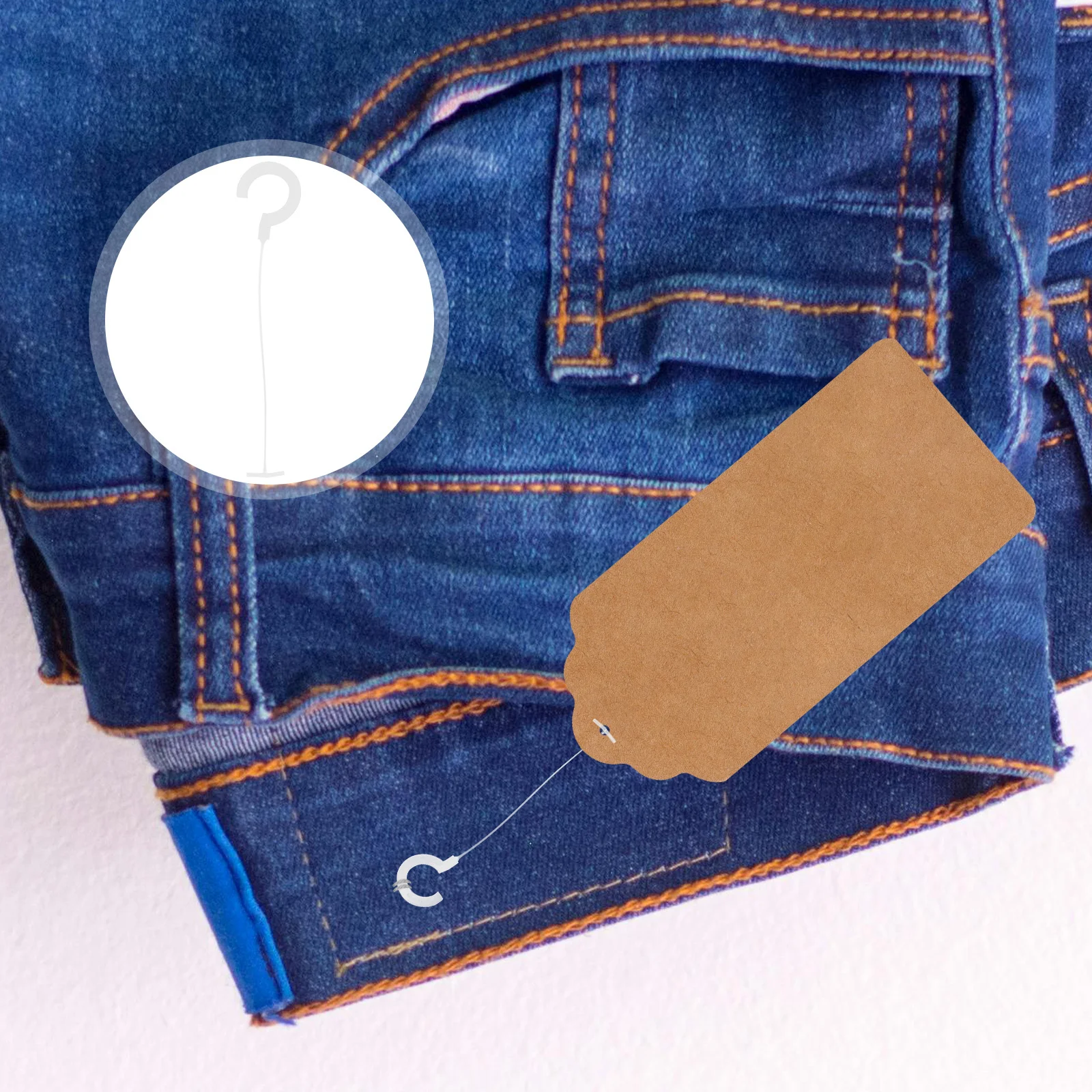 

5000Pcs Clothing Tag Hooks Plastic Fasteners Label Attachments Price Tag Hangers Efficient Fastening J Hooks Fasteners