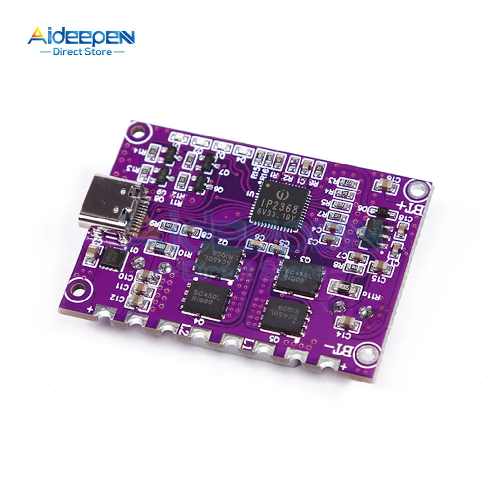 IP2368 Bidirectional 100W Fast Charging Module Buck-Boost Type-c Interface 4S Lithium Battery High-Power Fast Charging Board