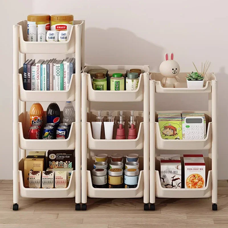 

Kitchen Cabinets Trolley Cart Accessories Fruit Basket Trolley Storage Sideboards Mobile Carrinho Auxiliar Kitchen Furniture