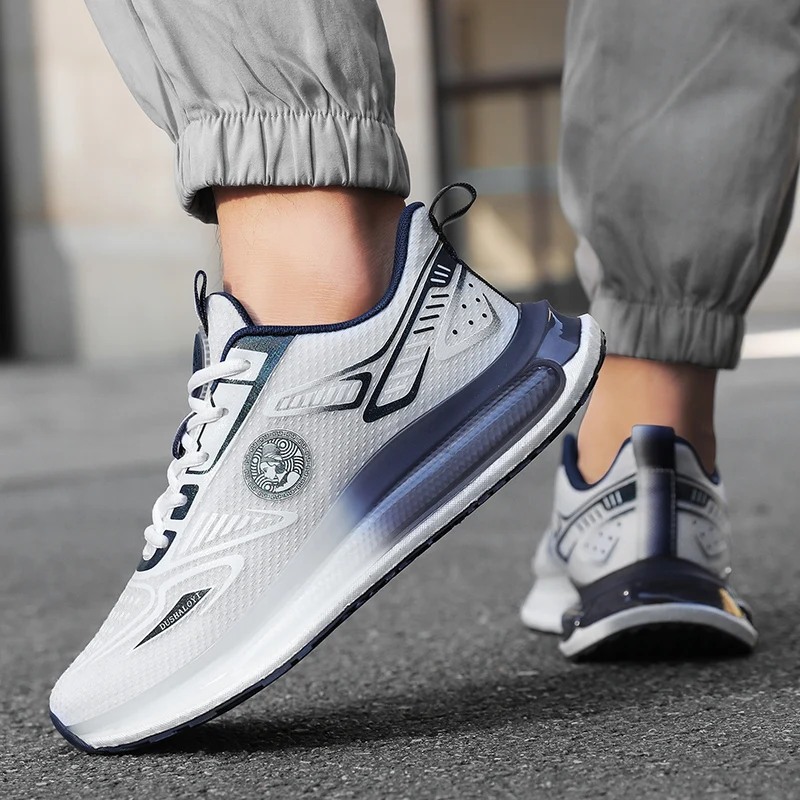 

Unisex Breathable Mesh Running Shoes Air Cushion Non-slip Lightweight Athletic Sneakers for Men Women Outdoor Sports Walking Tra