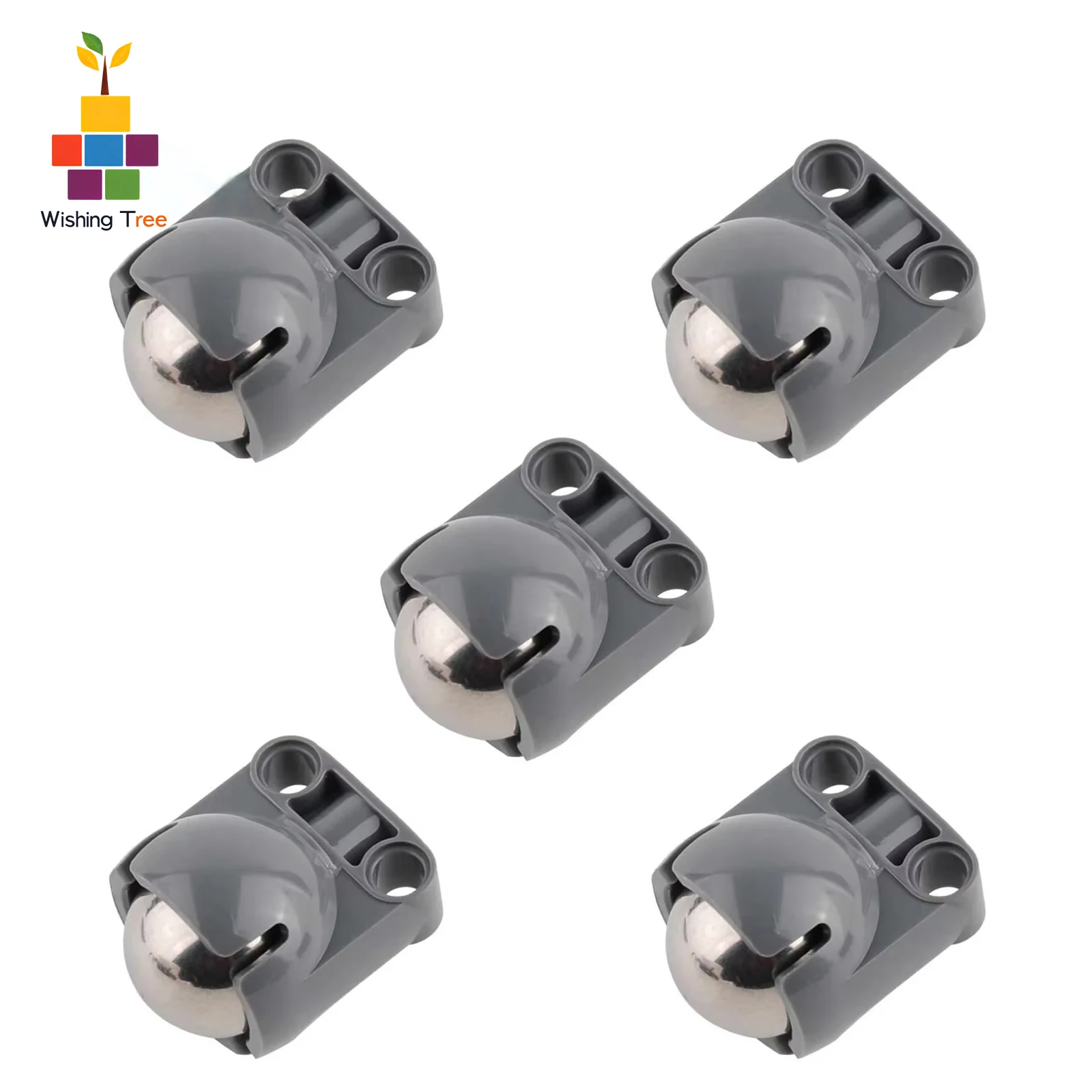 5 Buah Set Roda Universal 92911 + Bb607 Bola Baja Tahan Karat untuk Legoeds EV3 Robot 6023956 4610380 Batu Bata MOC