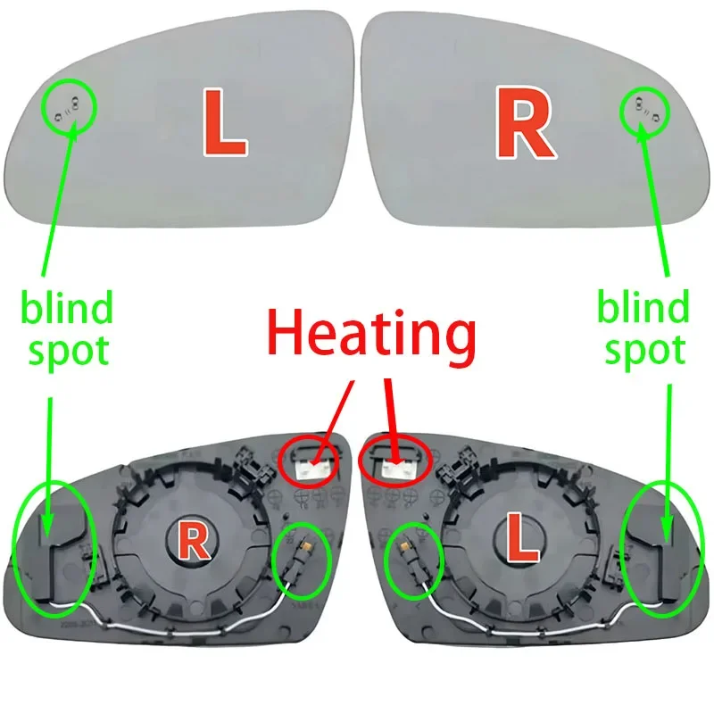 For Hyundai KONA 2018-2023 (Europe Version) High quality Car rearview mirror heated mirror with blind spot heating Car mirror