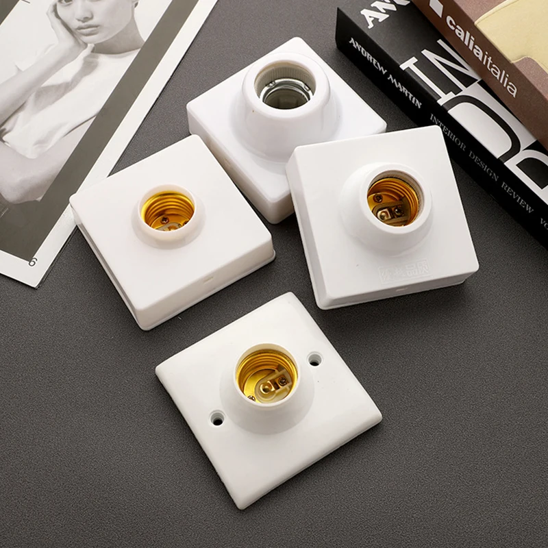 Support de lampe en céramique E27, douille d'ampoule résistante aux hautes températures, base de lampe pratique et innovante pour la maison et le bureau
