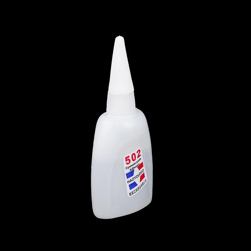 Pegamento superlíquido 502, adhesivo de cianoacrilato de secado rápido instantáneo, StrongGlue, 1 unidad