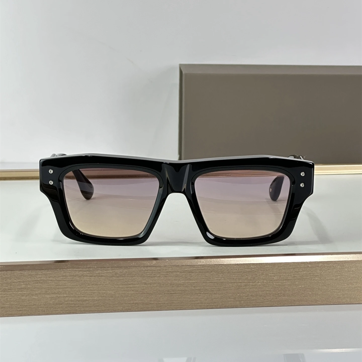 Vintage popularne grube octanowe kwadratowe damskie okulary przeciwsłoneczne GRANDMASTER-EIGHT modne okulary przeciwsłoneczne Outdoor DTS458 męskie okulary przeciwsłoneczne