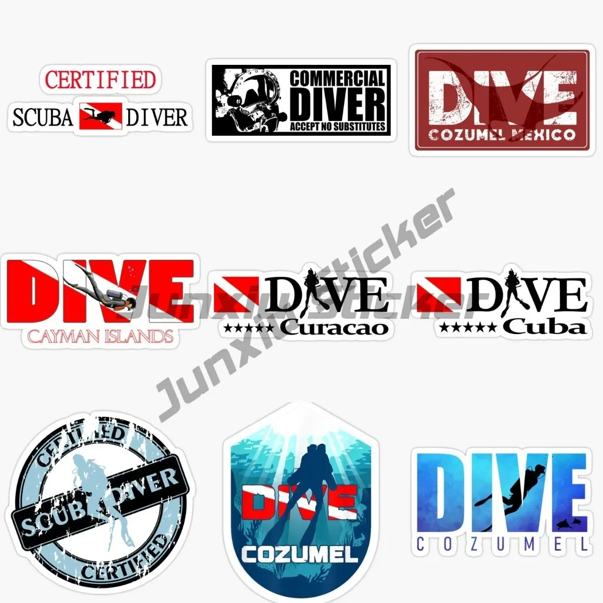 

Scuba Diving Diver Flag Vinyl Decal Sticker Garage Sign Bumper Motorcycle Tuning Laptop Trunk Cover PVC Waterproof Decal