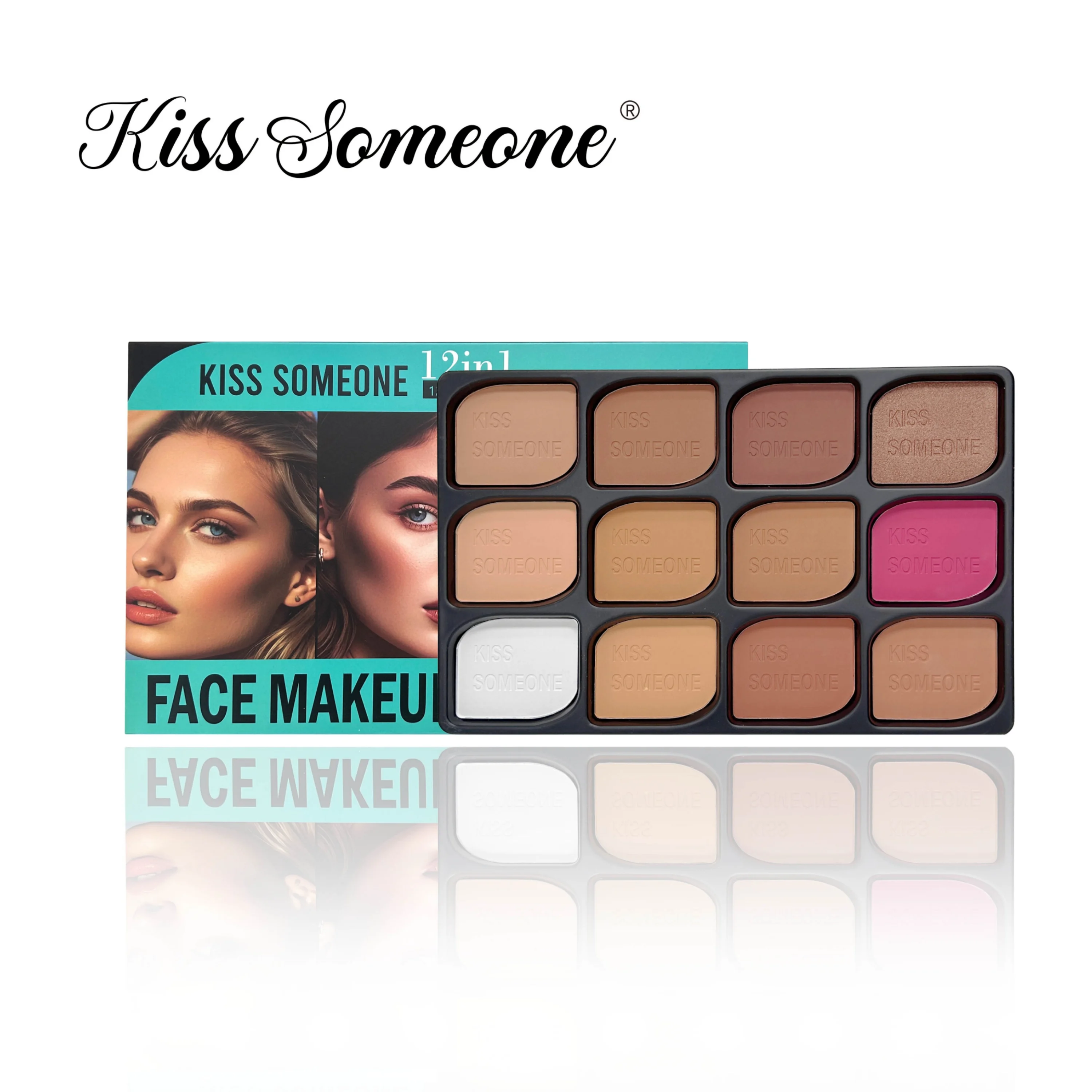 12 Colors Contour Palette,Blus - Rare Beauty Makeup Highlighter ulasan dan harga